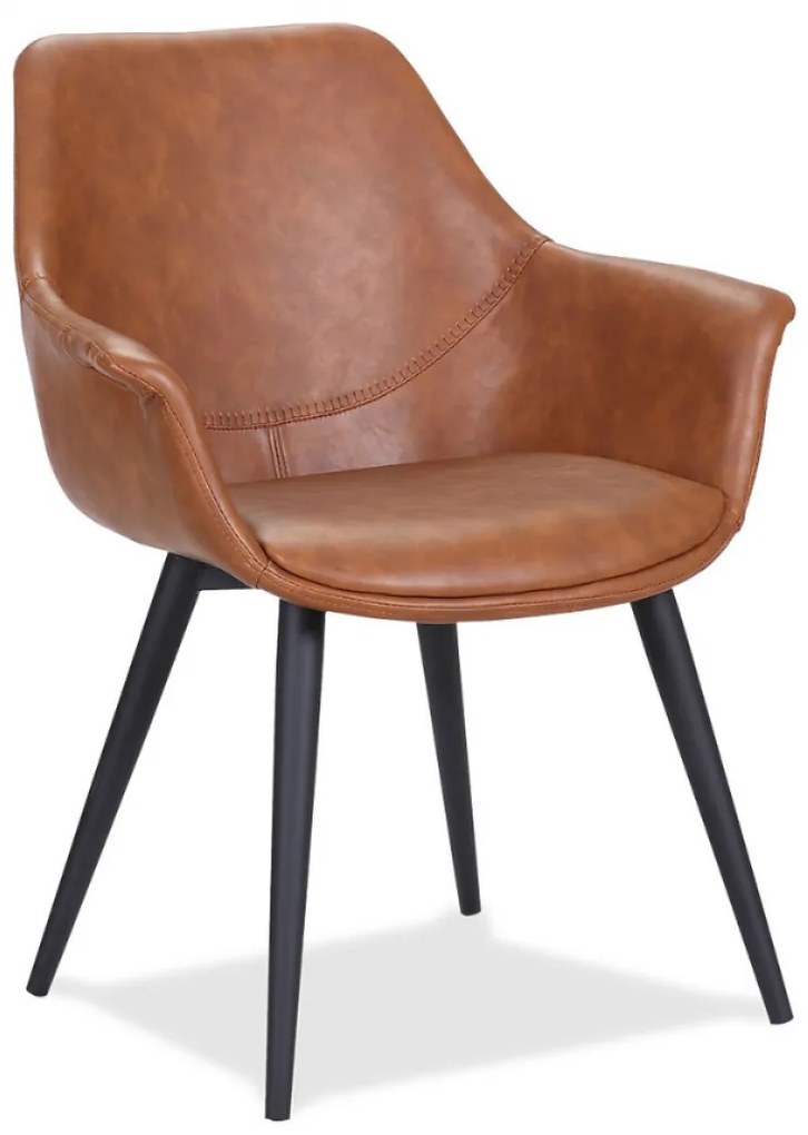 SIMONE ČALÚNENÁ STOLIČKA cognac