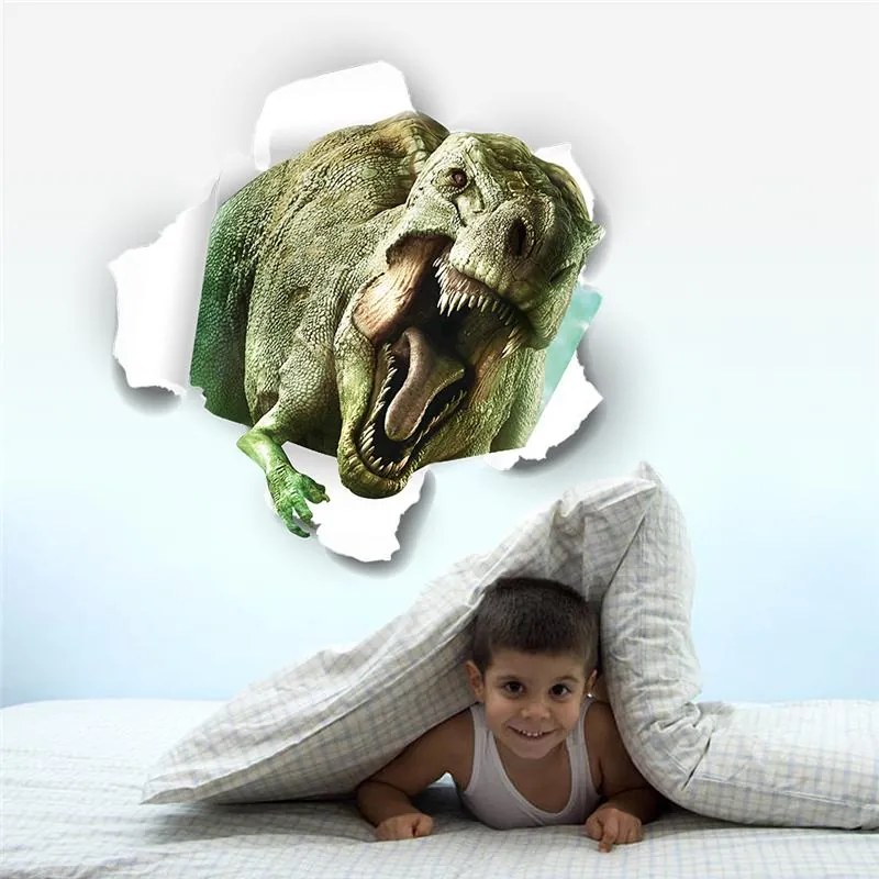 Veselá Stena Samolepka na stenu na stenu Tyranosaurus Jurský park