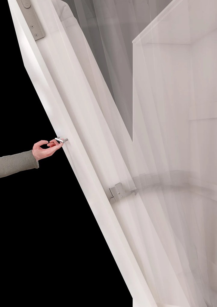 Sklápacia posteľ Concept Pro II, Farby: šedý, Rozmer postele: 140x200