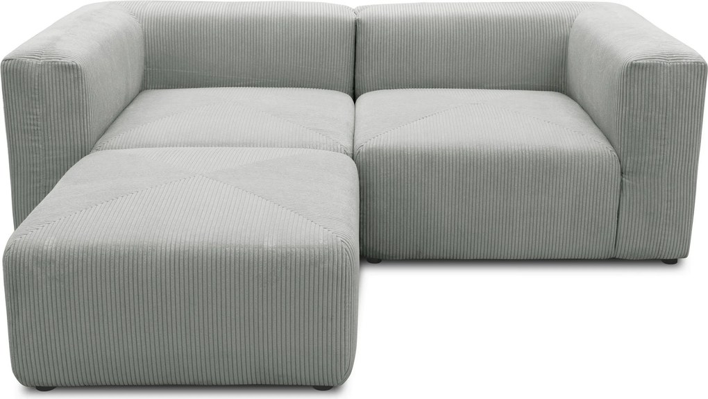 XXXLutz ROHOVÁ SEDAČKA, textil, svetlosivá MID.YOU - Online Only obývacie izby - 001776018419