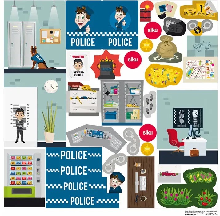 SIKU World – policajná stanica + 2 darčeky