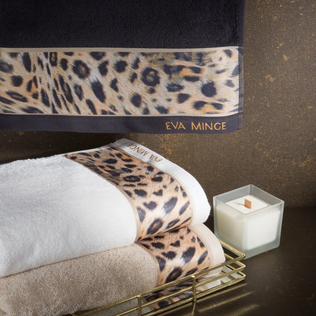 BAVLNENÝ UTERÁK EVA MINGE24 70X140 CM ČIERNA