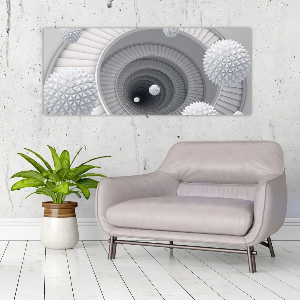 Obraz 3D abstrakcie (120x50 cm)