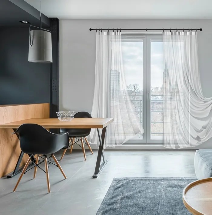 Dekorstudio Garniža jednoradová Guľa OPTIC čierna matná 19mm Dĺžka: 220cm, Typ uchytenia: Držiak modern, Typ príslušenstva: Krúžky tiché so štipcami