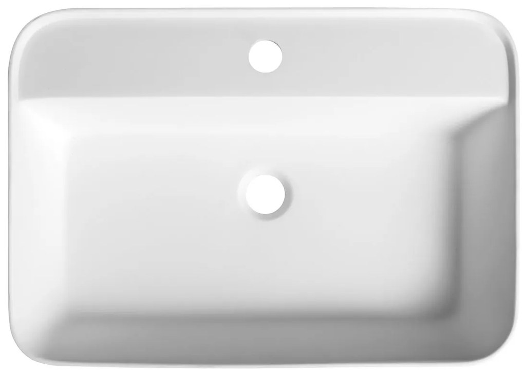 Sapho, BRAHEA zápustné umývadlo, Rockstone, 55x39 cm, biela mat, BE755