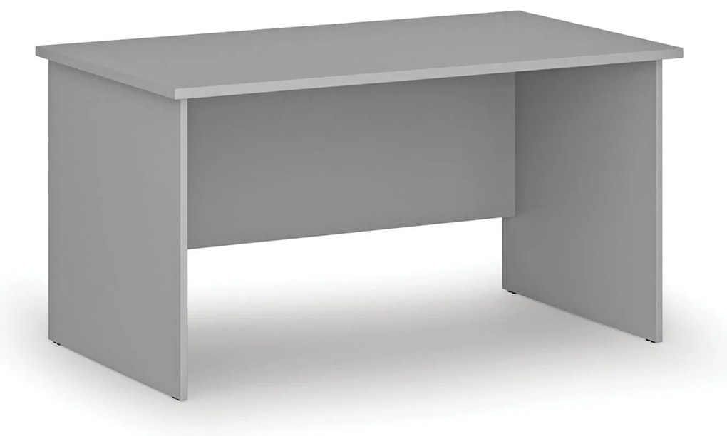 Kancelársky písací stôl PRIMO GRAY, 140x80 cm, sivá