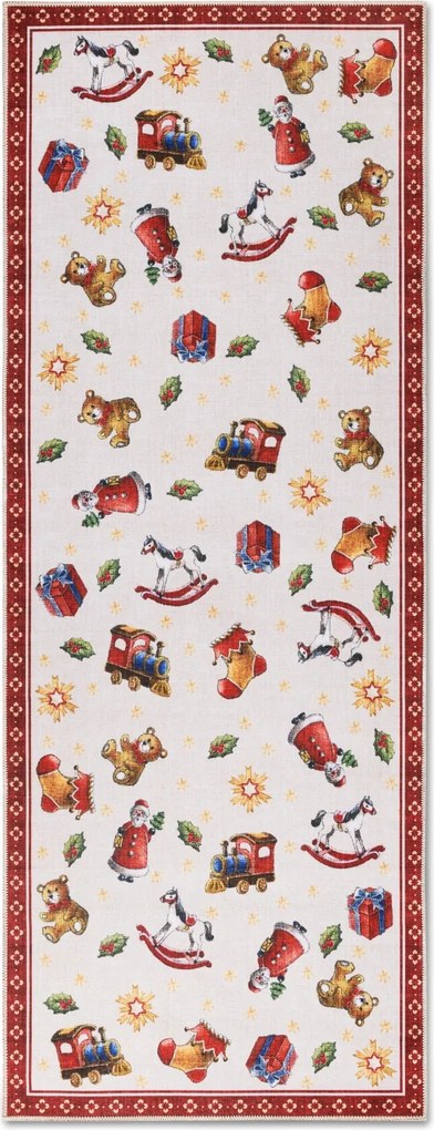 DOPREDAJ: 80x200 cm Běhoun Villeroy & Boch Toy's delight s potiskem 106192 Red, Multicolor, 80x200, červená, obývacia izba, Villeroy & Boch