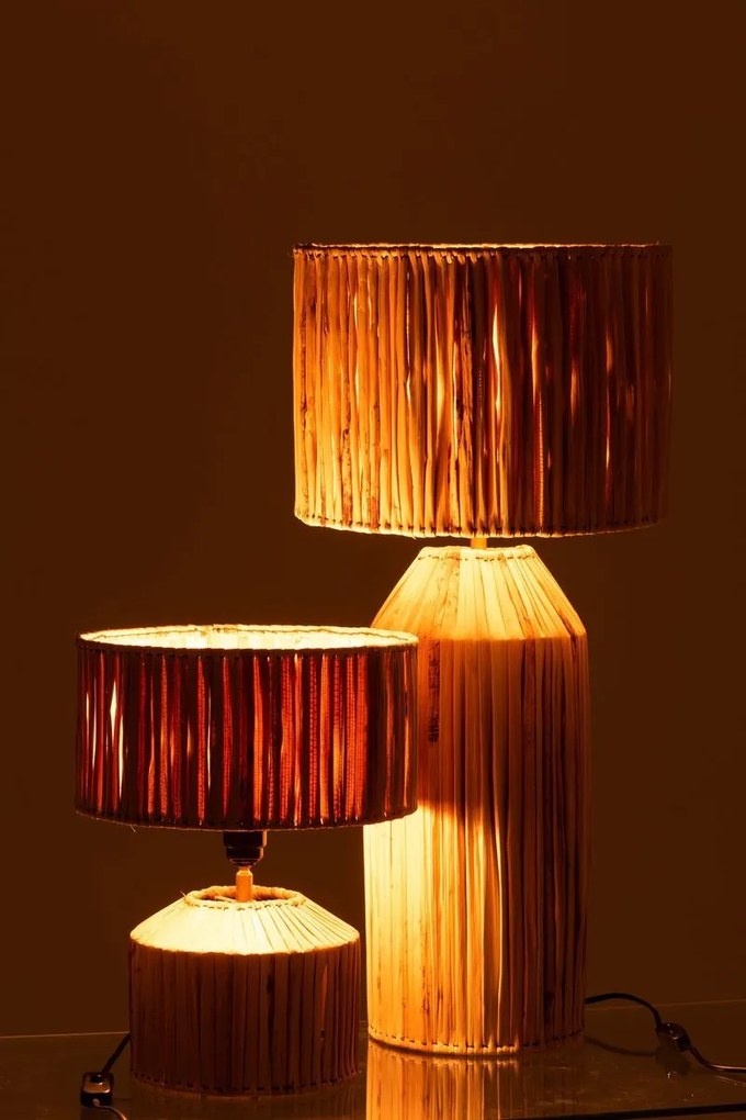 Stolová prírodná lampa z banánových listov Hanna Bannas - Ø 35*30 cm/ E27/ 40W