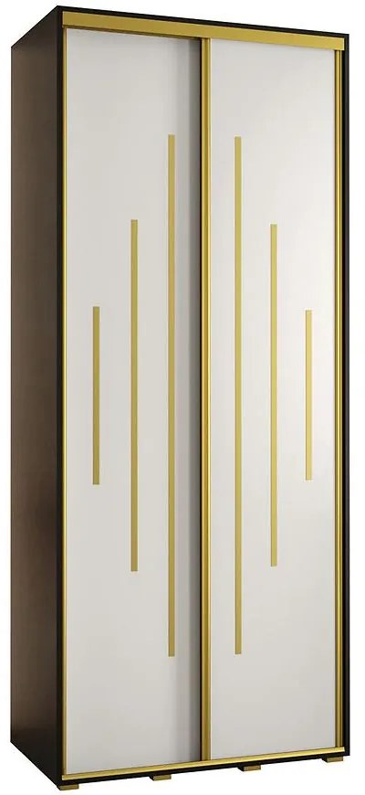 Skriňa 45 Canaris 12 110 čierna/biela/gold