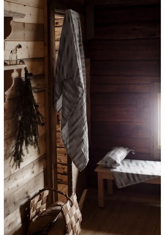Podložka do sauny Hohto 46x60, bielo-sivý