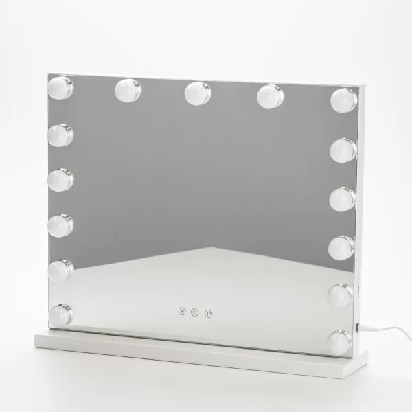 BRILAGI - LED Stmievateľné make-up zrkadlo HOLLYWOOD LED/15W/230V CCT + USB biela