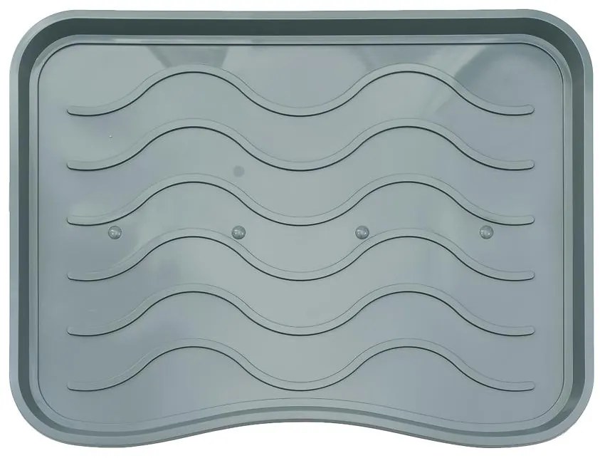 Odkvapkávač na topánky 38x50 šedá fala