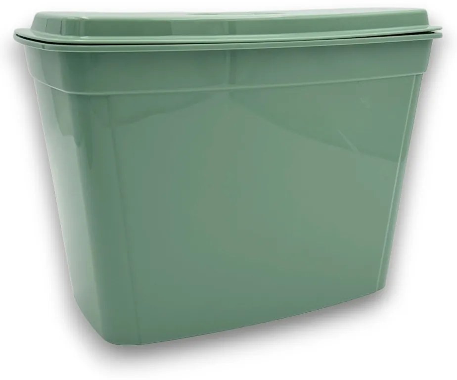 Závesný odpadkový kôš na kuchynské dvierka, 4l - sivý/biely/zelený Farba: šedomodrá