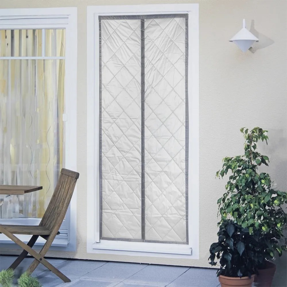 Termo záves do dverí v sivo-striebornej farbe 90x200 cm – Maximex