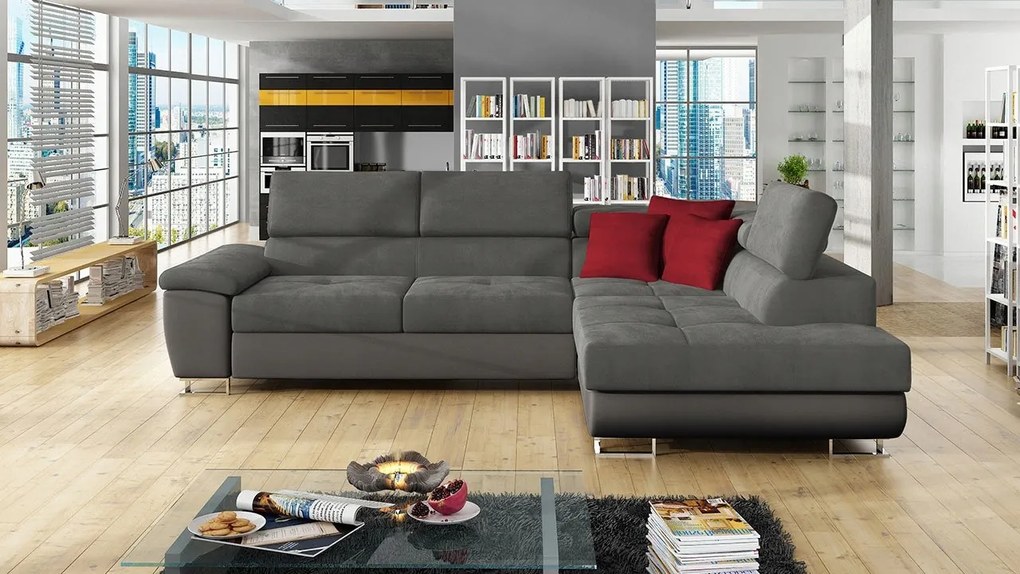 Rohová sedačka Alphard (p) (Soft 029/Uttario Velvet 2971/Kronos 02)