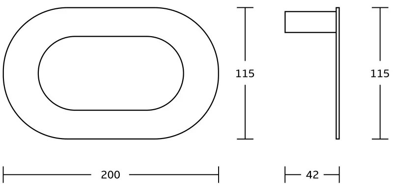 Mexen Adox, prsteňový držiak na uteráky, chrómová, 7018232-00