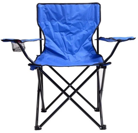 Skladacia kempingová stolička modrá