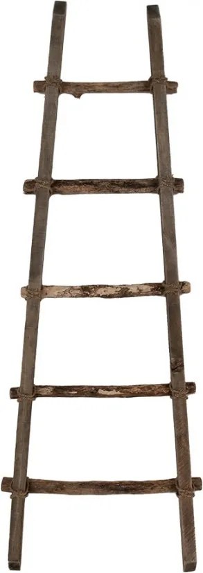 Hnedý drevený vešiak na uteráky rebrík Ladde - 50*8*140 cm