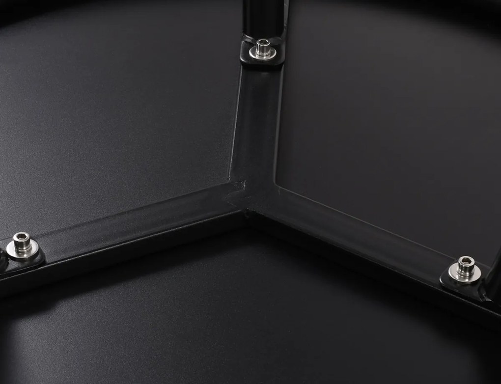 Konferenčný stolík Minot - v45 x Ø60 cm - Čierna