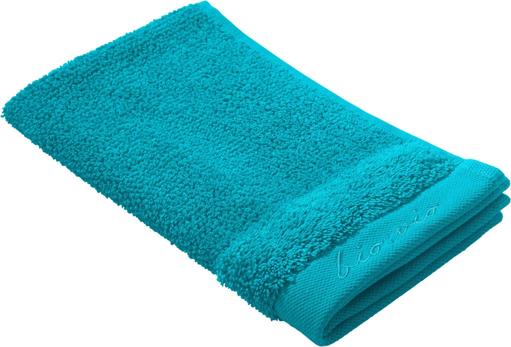 XXXLutz UTERÁK PRE HOSTÍ, 30/50 cm, tyrkysová Bio:Vio - Kúpeľňový textil - 004417004009