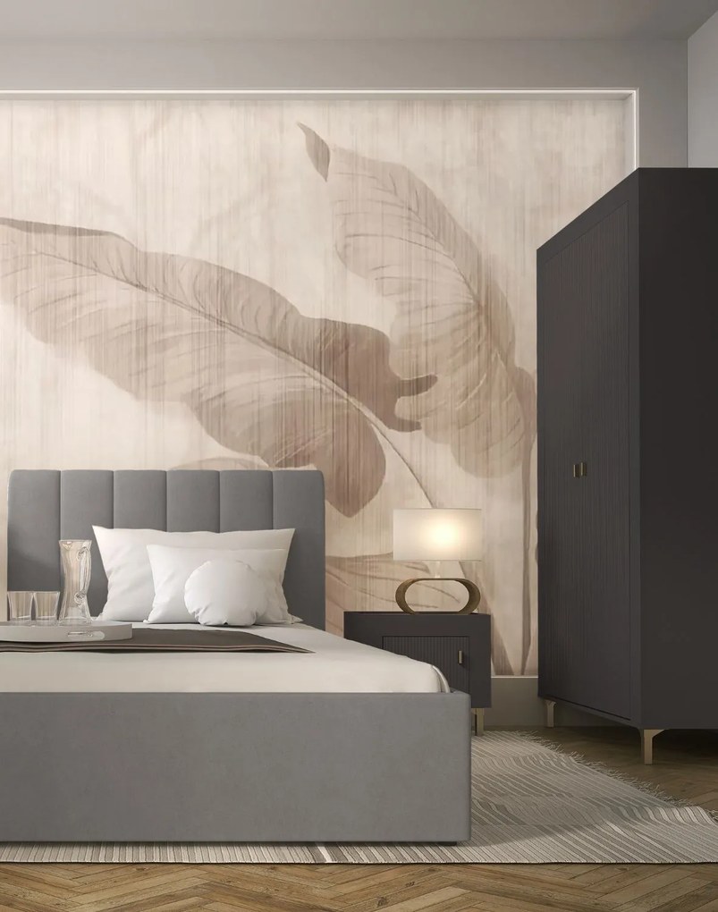 Čierny nočný stolík na nožičkách MOSSA MO11