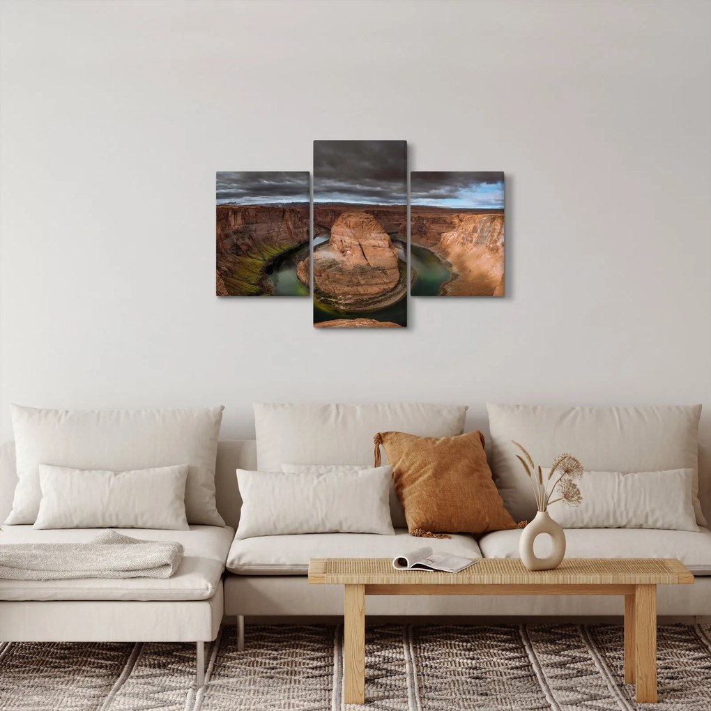 Obraz jazera v útese (90x60 cm)