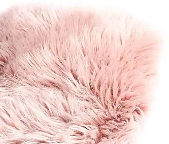 Koberec z umelej kožušiny Ružový | BIANO