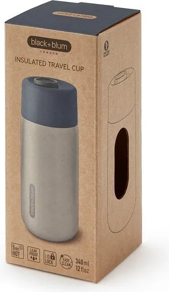 Termo hrnček z nehrdzavejúcej ocele v striebornej farbe 340 ml – Black + Blum