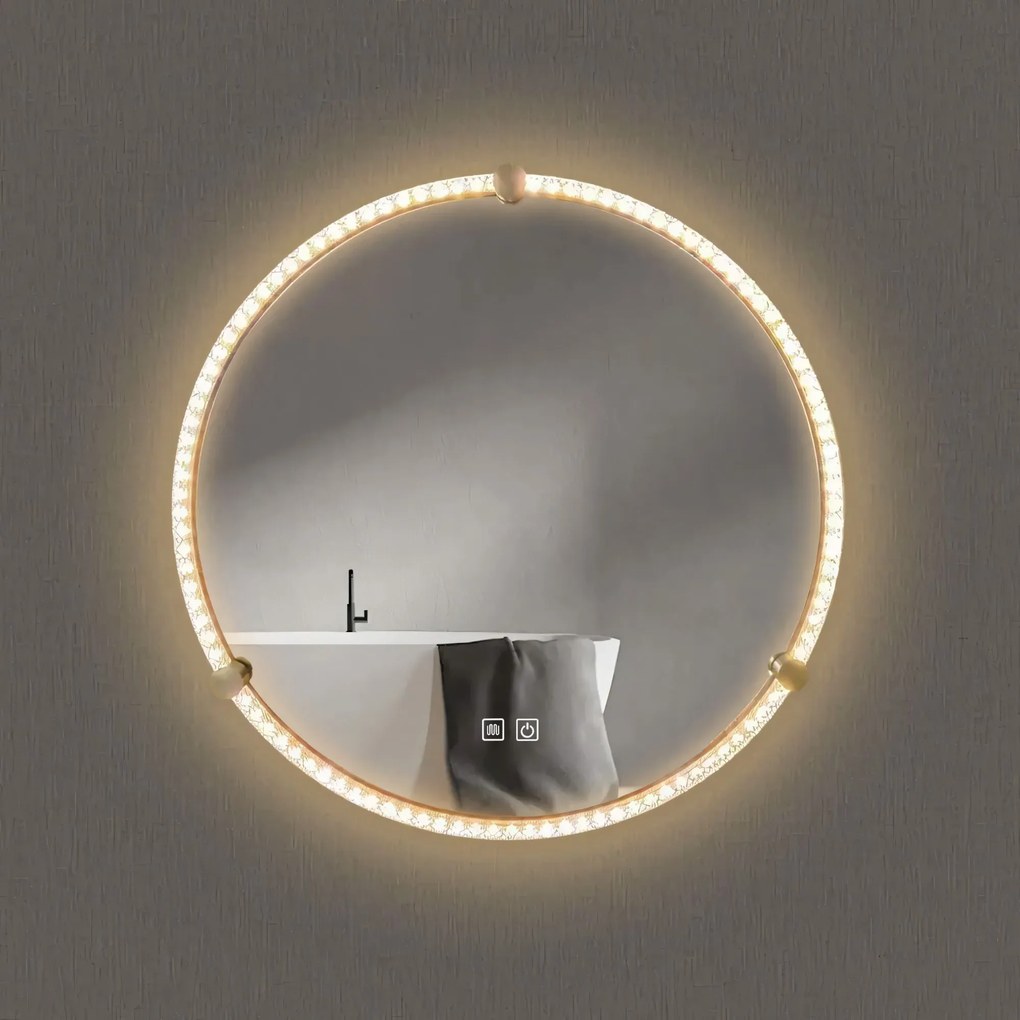 Tutumi Tutumi, LED zrkadlo 60cm, model 106, predné osvetlenie, HOM-02699