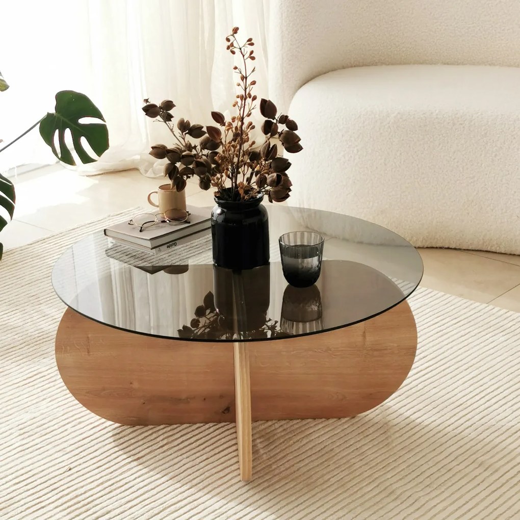 Konferenčný stolík Bubble Sapphire Oak Fume