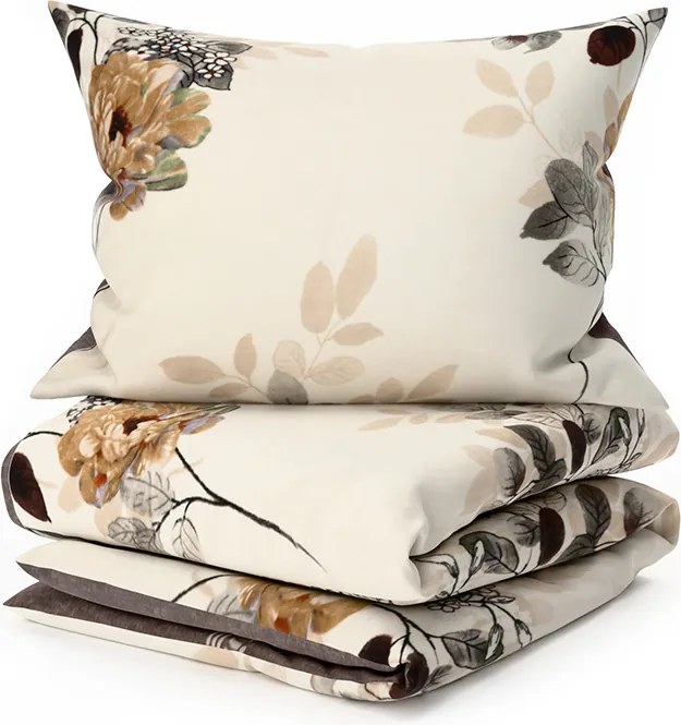 Obojstranné obliečky DUO SENSE CARMELIA vzorované + obliečka na vankúšik 40x50 cm ZDARMA Rozmer obliečky: 70 x 90 cm | 140 x 200 cm