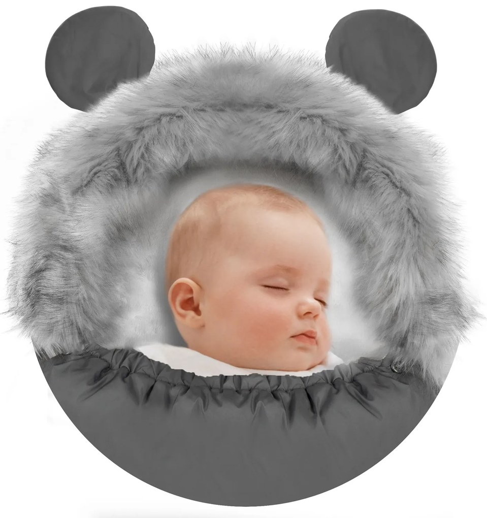 Spací vak do kočíka Elmi Ricokids - tmavosivý