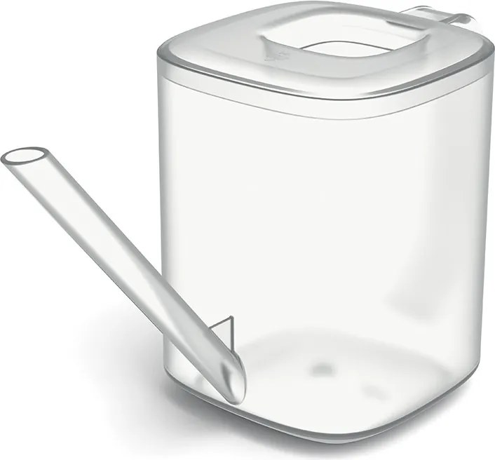 Prosperplast Kanvička na kvety TUBI transparentná, 1l - 24 x 10 x 13,6 cm