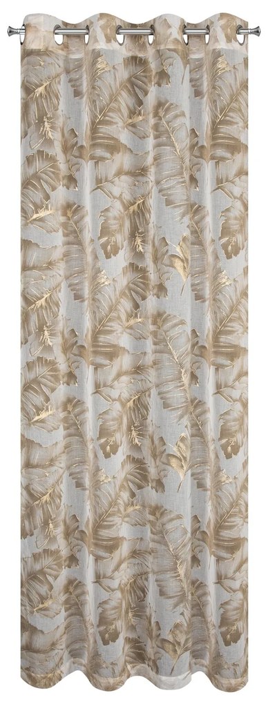 ZÁVES NA KRÚŽKOCH LAYLA 140X250 CM LISTY