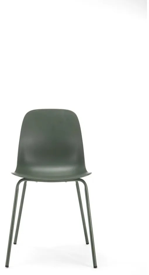 Zelená plastová jedálenská stolička Whitby – Unique Furniture