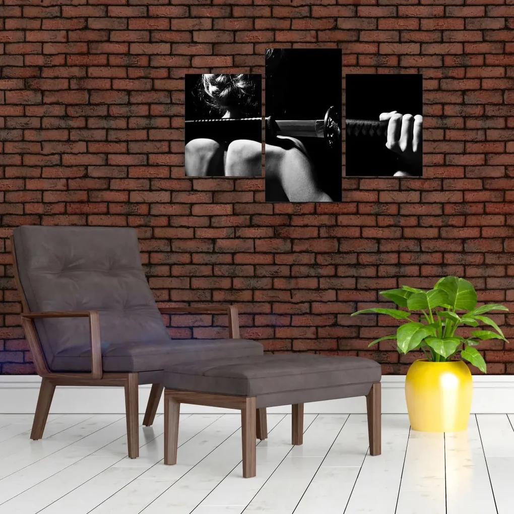 Obraz - Žena s mečom (90x60 cm)