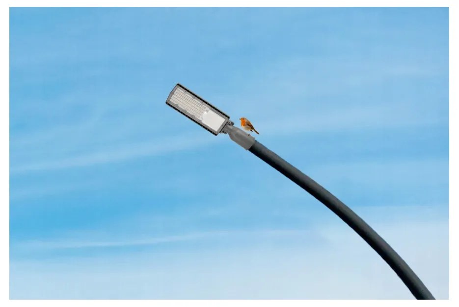 Germina LED pouličná lampa / lampáš HERMETIC 30W sivá 3000lm 5000K