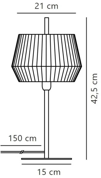 Nordlux - Stolná lampa DICTE 1xE14/40W/230V béžová/čierna