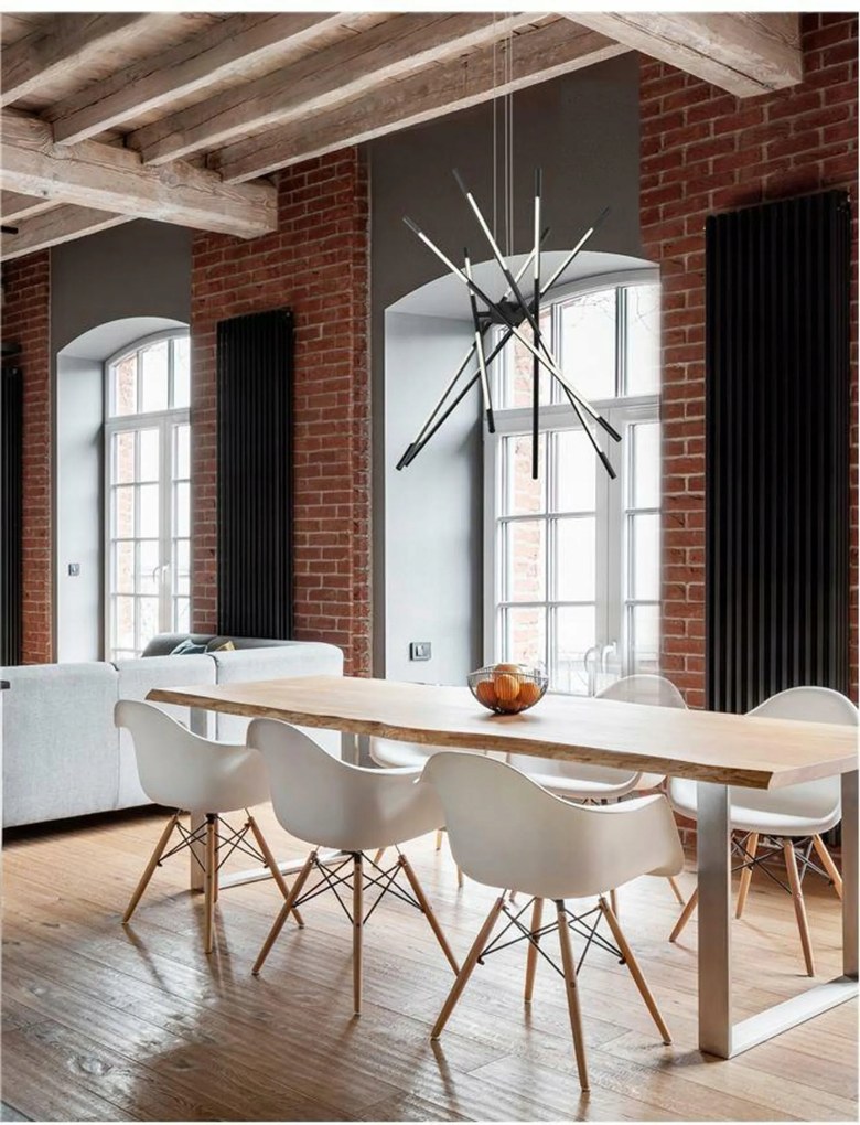 Nova Luce závesné svietidlo Raccio čierny kov a akryl Led 56W 230V 3000K IP20