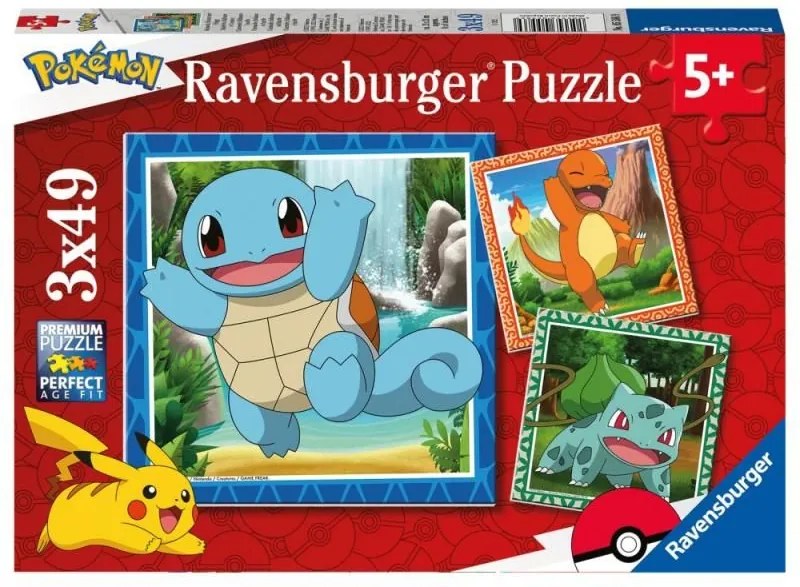 Vypusťte Pokémony 3x49 dílků