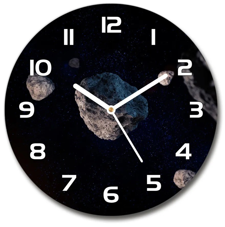 Sklenené nástenné hodiny okrúhle Meteory pl_zso_30_f_87074278