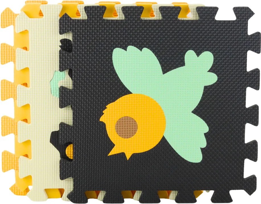 LEAN Toys Mäkké puzzle vzdelávacie penové podložky EVA Animals Brown 16 el.