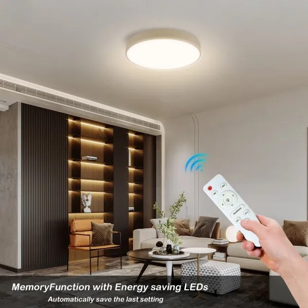 Brilagi - LED stmievateľné svietidlo POOL LED/48W/230V 3000-6000K priemer 40 cm béžové + diaľkové ovládanie