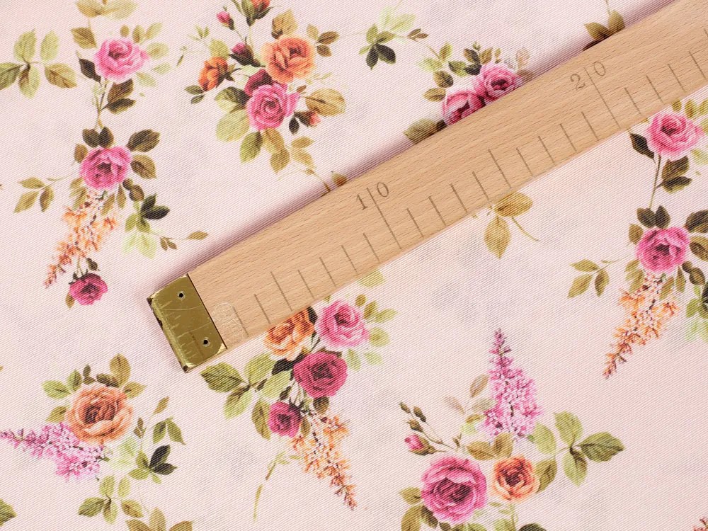 Biante Dekoračné prestieranie na stôl Leona LN-130 Ružičky na ružovom 30x40 cm