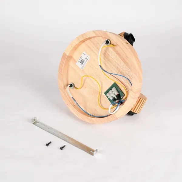 Brilagi - Bodové svietidlo HYGGE 3xE14/15W/230V drevo/dymové