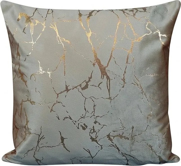 Zamatová vankúšová obliečka Mramorový vzor – svetlá Taupe 40 × 40 cm