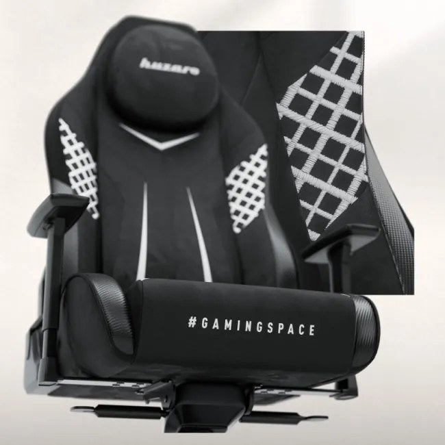 Zamatová herná stolička Force 8.3 Carbon Black