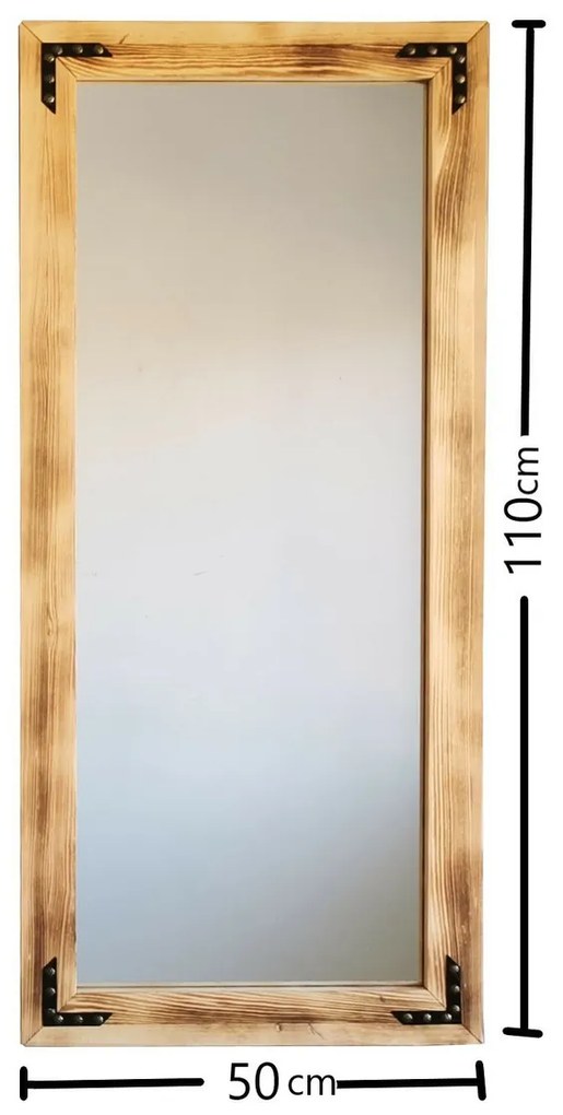 Dubové zrkadlo 50 x 110 cm