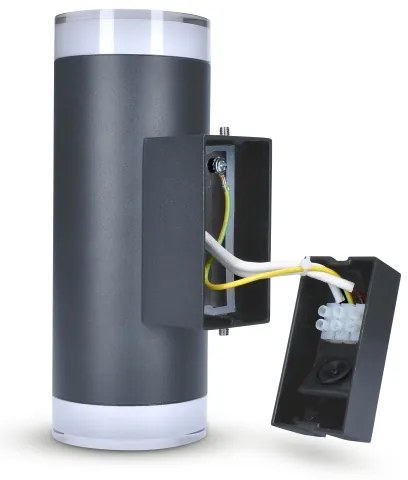 Brilagi - Vonkajšie nástenné svietidlo MATERA 2xGU10/30W/230V antracit IP54