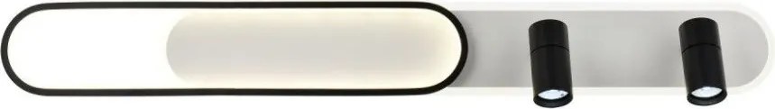 Toolight Toolight, LED stropné svietidlo s bodovými reflektormi 100cm, 45W, 4000K, APP1438-C, čierna-biela, OSW-00967